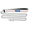Texas Rangers Pet Leash Leather Chain Baseball Size Medium CO - Gamewear