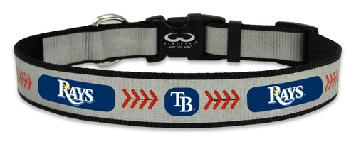 Tampa Bay Rays Pet Collar Reflective Baseball Size Large CO - Gamewear