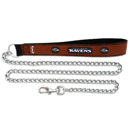 Baltimore Ravens Football Leather Leash - M - Gamewear