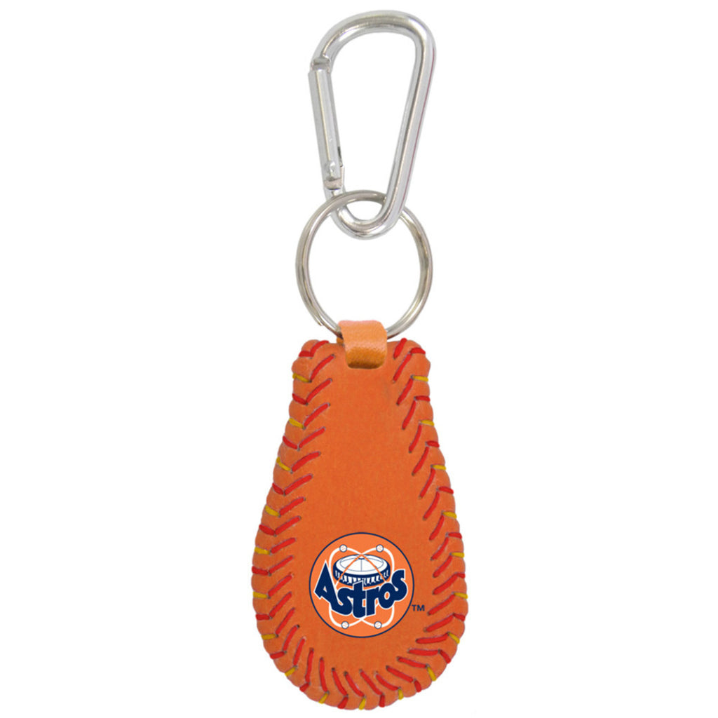 Houston Astros Keychain Team Color Baseball Retro 80's Logo CO - GAMEWEAR