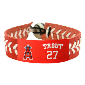Los Angeles Angels Bracelet Team Color Baseball Mike Trout CO - Gamewear