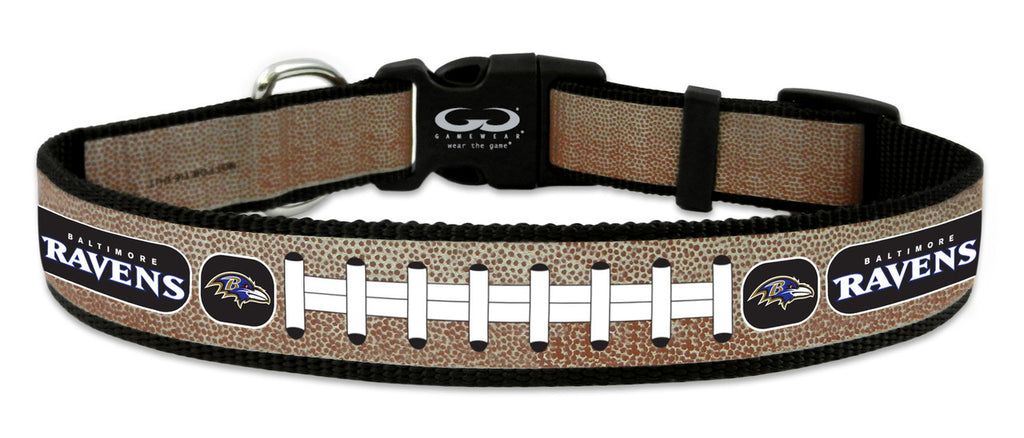 Baltimore Ravens Pet Collar Reflective Football Size Medium - Gamewear