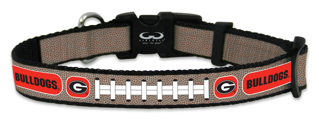 Georgia Bulldogs Pet Collar Reflective Football Size Toy CO - Gamewear