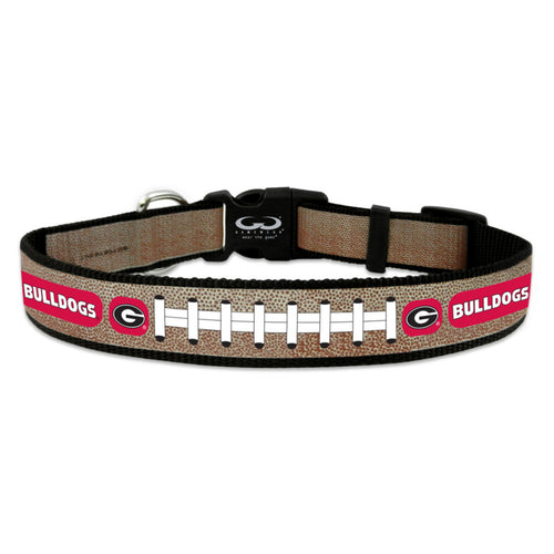 Georgia Bulldogs Pet Collar Reflective Football Size Medium CO - Gamewear