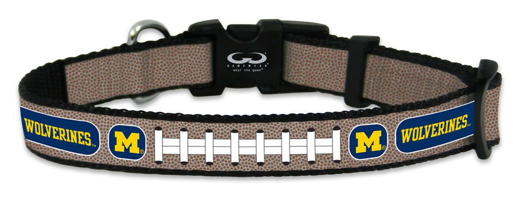 Michigan Wolverines Pet Collar Reflective Football Size Toy CO - Gamewear