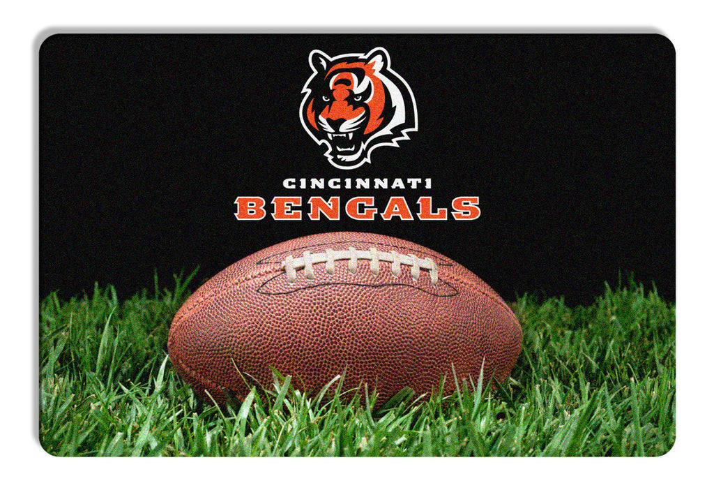 Cincinnati Bengals Pet Bowl Mat Classic Football Size Large CO - Gamewear