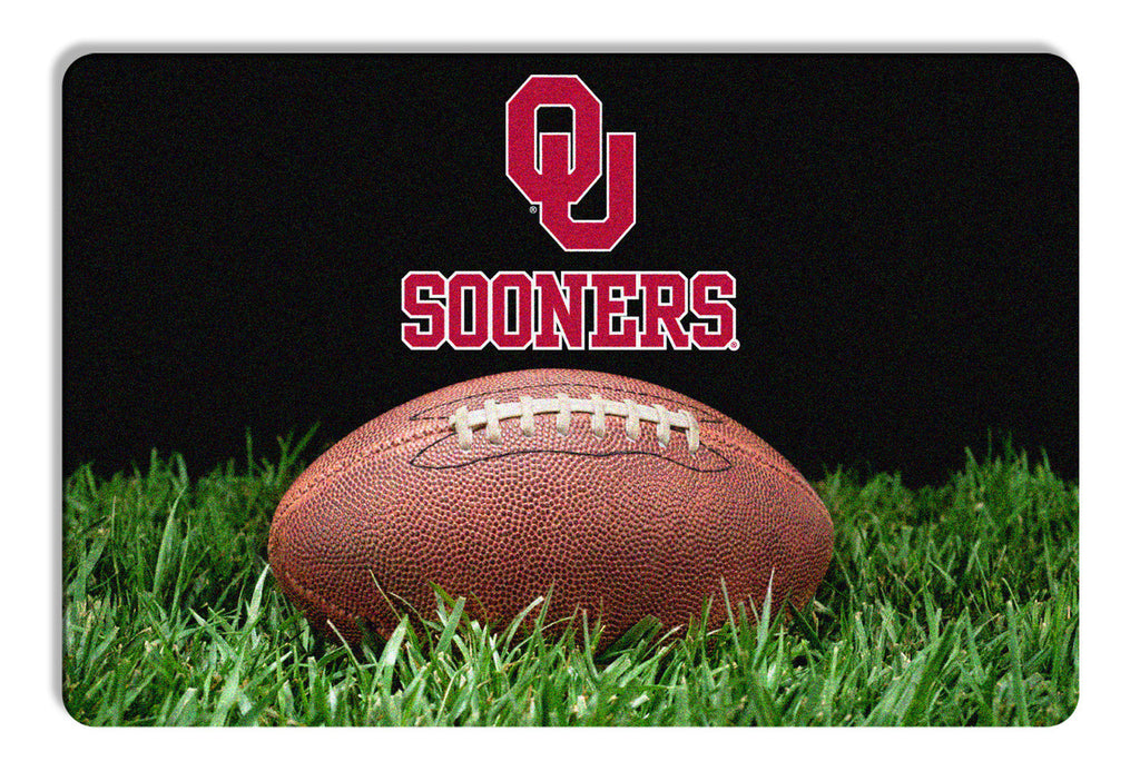 Oklahoma Sooners Classic Football Pet Bowl Mat - L - Gamewear