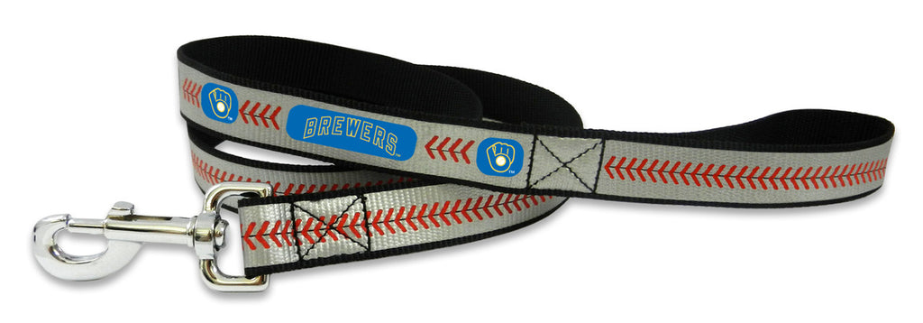 Milwaukee Brewers Retro Reflective Baseball Leash - S - Gamewear