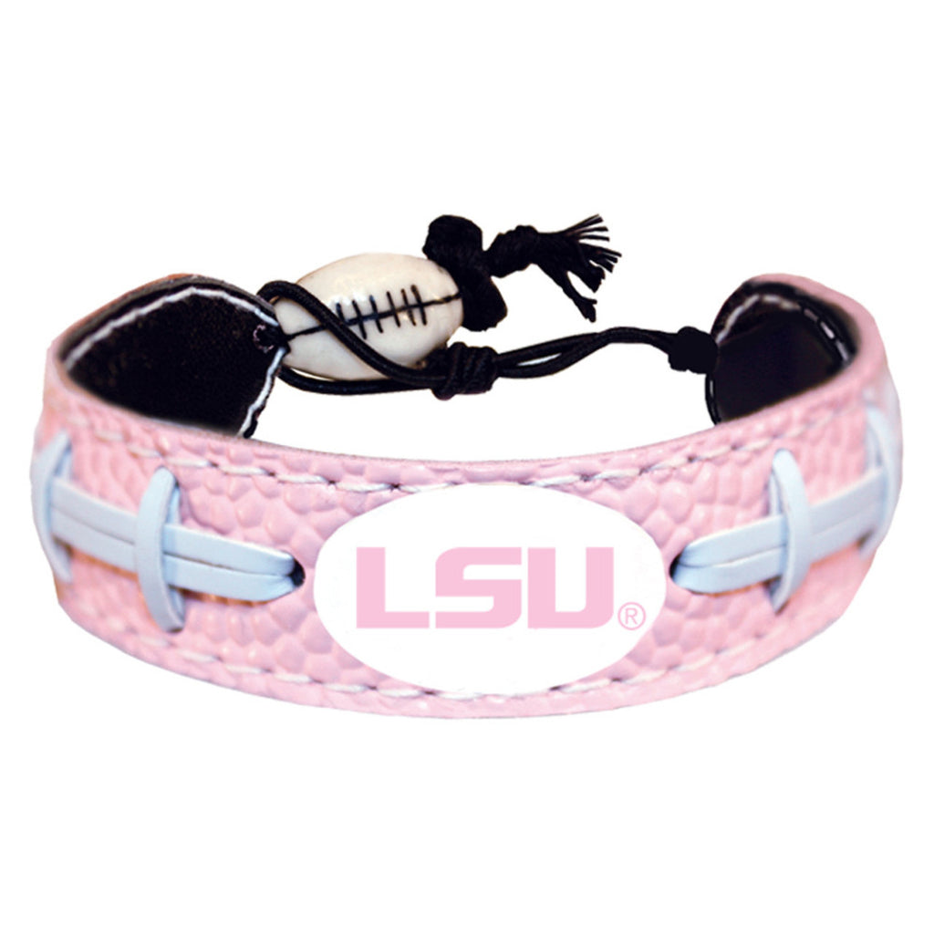 LSU Tigers Bracelet Classic Football Pink CO - Gamewear