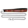 Tampa Bay Buccaneers Pet Leash Leather Chain Football Size Large - Gamewear