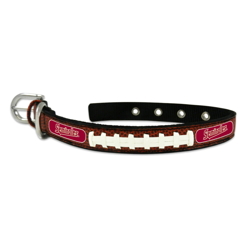 Florida State Seminoles Pet Collar Classic Leather Size Small CO - Gamewear