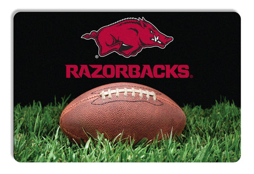 Arkansas Razorbacks Classic Football Pet Bowl Mat - L - Gamewear