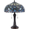 PRISMA Tiffany-style 2 Light Table Lamp 16'' Shade - CHLOE Lighting