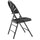 NPS® 1100 Series Deluxe Fan Back With Triple Brace Double Hinge Folding Chair, Black (Pack of 4) - National Public Seating