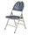 NPS® 1100 Series Deluxe Fan Back With Triple Brace Double Hinge Folding Chair, Dark Blue (Pack of 4) - National Public Seating