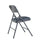 NPS® 1200 Series Premium Vinyl Upholstered Double Hinge Folding Chair, Dark Midnight Blue (Pack of 4) - National Public Seating