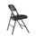 NPS® 1200 Series Premium Vinyl Upholstered Double Hinge Folding Chair, Caviar Black (Pack of 4) - National Public Seating