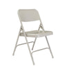NPS® 200 Series Premium All-Steel Double Hinge Folding Chair, Grey (Pack of 4) - National Public Seating