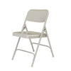 NPS® 200 Series Premium All-Steel Double Hinge Folding Chair, Grey (Pack of 4) - National Public Seating