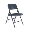 NPS® 200 Series Premium All-Steel Double Hinge Folding Chair, Char-Blue (Pack of 4) - National Public Seating