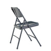 NPS® 200 Series Premium All-Steel Double Hinge Folding Chair, Char-Blue (Pack of 4) - National Public Seating