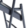 NPS® 200 Series Premium All-Steel Double Hinge Folding Chair, Char-Blue (Pack of 4) - National Public Seating