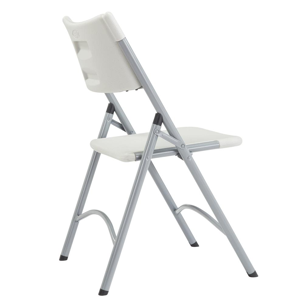 NPS® 600 Series Heavy Duty Plastic Folding Chair, Speckled Grey (Pack of 4) - National Public Seating