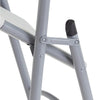 NPS® 600 Series Heavy Duty Plastic Folding Chair, Speckled Grey (Pack of 4) - National Public Seating