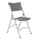 NPS® 600 Series Heavy Duty Plastic Folding Chair, Charcoal Slate (Pack of 4) - National Public Seating