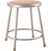 NPS® 18'' Heavy Duty Steel Stool, Grey - National Public Seating