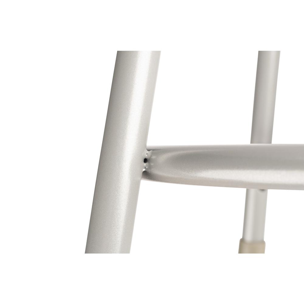 NPS® 18'' Heavy Duty Steel Stool, Grey - National Public Seating