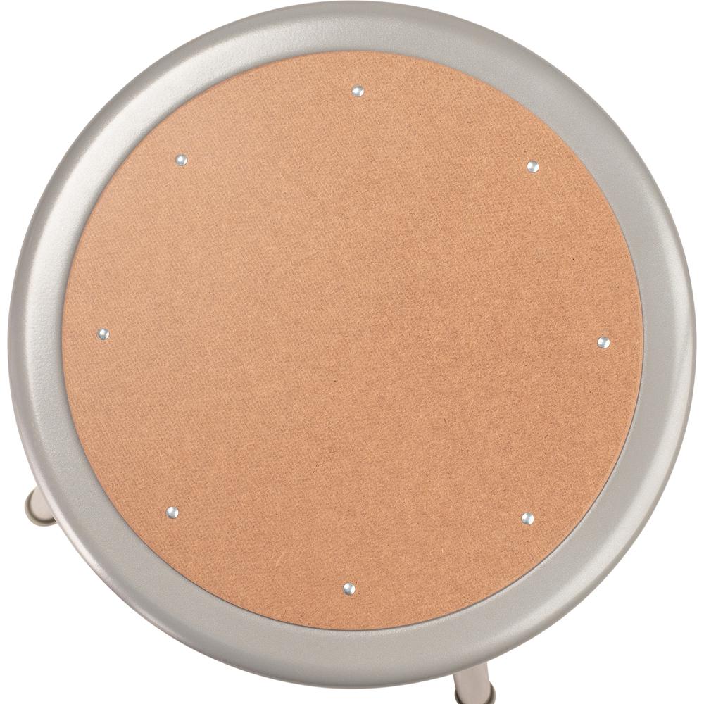 NPS® 24'' Heavy Duty Steel Stool, Grey - National Public Seating