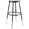 NPS® 25''-33'' Height Adjustable Heavy Duty Steel Stool, Black - National Public Seating