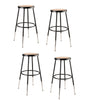 NPS® 25''-33'' Height Adjustable Heavy Duty Steel Stool, Black - National Public Seating