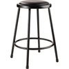 NPS® 24'' Heavy Duty Vinyl Padded Steel Stool, Black - National Public Seating
