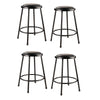 NPS® 24'' Heavy Duty Vinyl Padded Steel Stool, Black - National Public Seating