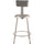 (4 Pack) NPS® 24''Heavy Duty Vinyl Padded Steel Stool With Backrest, Grey - National Public Seating
