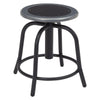 NPS® 18” - 24” Height Adjustable Swivel Stool, Black Seat and Black Frame - National Public Seating