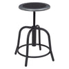 NPS® 18” - 24” Height Adjustable Swivel Stool, Black Seat and Black Frame - National Public Seating