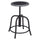 NPS® 18” - 24” Height Adjustable Swivel Stool, Black Seat and Black Frame - National Public Seating