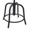 NPS® 18” - 24” Height Adjustable Swivel Stool, Black Seat and Black Frame - National Public Seating