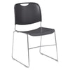 NPS® 8500 Series Ultra-Compact Plastic Stack Chair, Gunmetal - National Public Seating