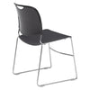 NPS® 8500 Series Ultra-Compact Plastic Stack Chair, Gunmetal - National Public Seating