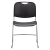 NPS® 8500 Series Ultra-Compact Plastic Stack Chair, Gunmetal - National Public Seating