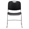 NPS® 8500 Series Ultra-Compact Plastic Stack Chair, Gunmetal - National Public Seating