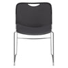 NPS® 8500 Series Ultra-Compact Plastic Stack Chair, Gunmetal - National Public Seating