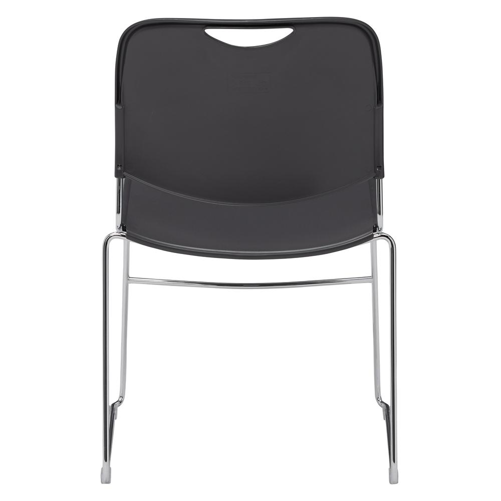 NPS® 8500 Series Ultra-Compact Plastic Stack Chair, Gunmetal - National Public Seating