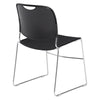 NPS® 8500 Series Ultra-Compact Plastic Stack Chair, Black - National Public Seating