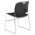 NPS® 8500 Series Ultra-Compact Plastic Stack Chair, Black - National Public Seating