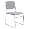 NPS® 8600 Series Fabric Padded Signature Stack Chair, Classic Grey - National Public Seating